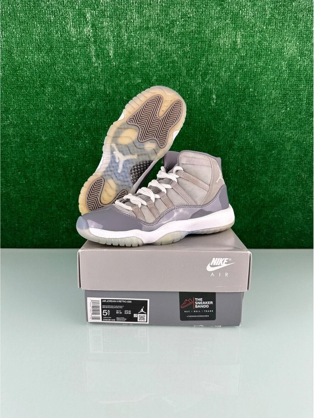 Size 5.5Y - Jordan 11 Retro High Cool Grey (GS)